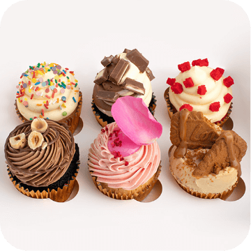6 Piece Cupcake Box